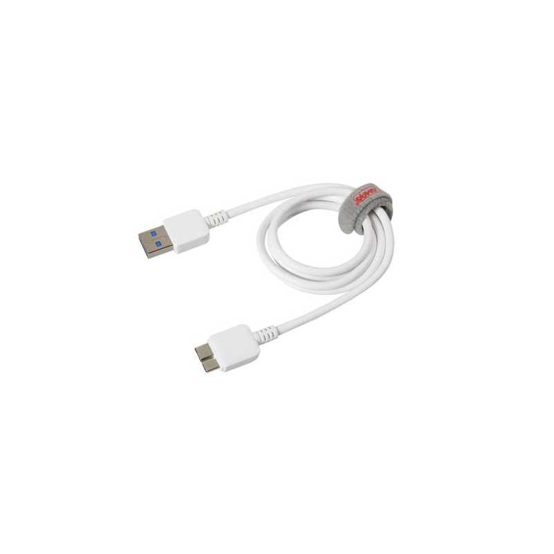 ΚΑΛΩΔΙΟ USB ΦΟΡΤΙΣΗΣ & ΣΥΓΧΡΟΝΙΣΜΟΥ MICRO B 100 cm (ΛΕΥΚΟ - USB 3.0)