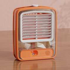 Φορητό Mini Air Cooler – Κλιματιστικό – Υγραντήρας USB με 3 Ταχύτητες FH-168 Πορτοκαλί