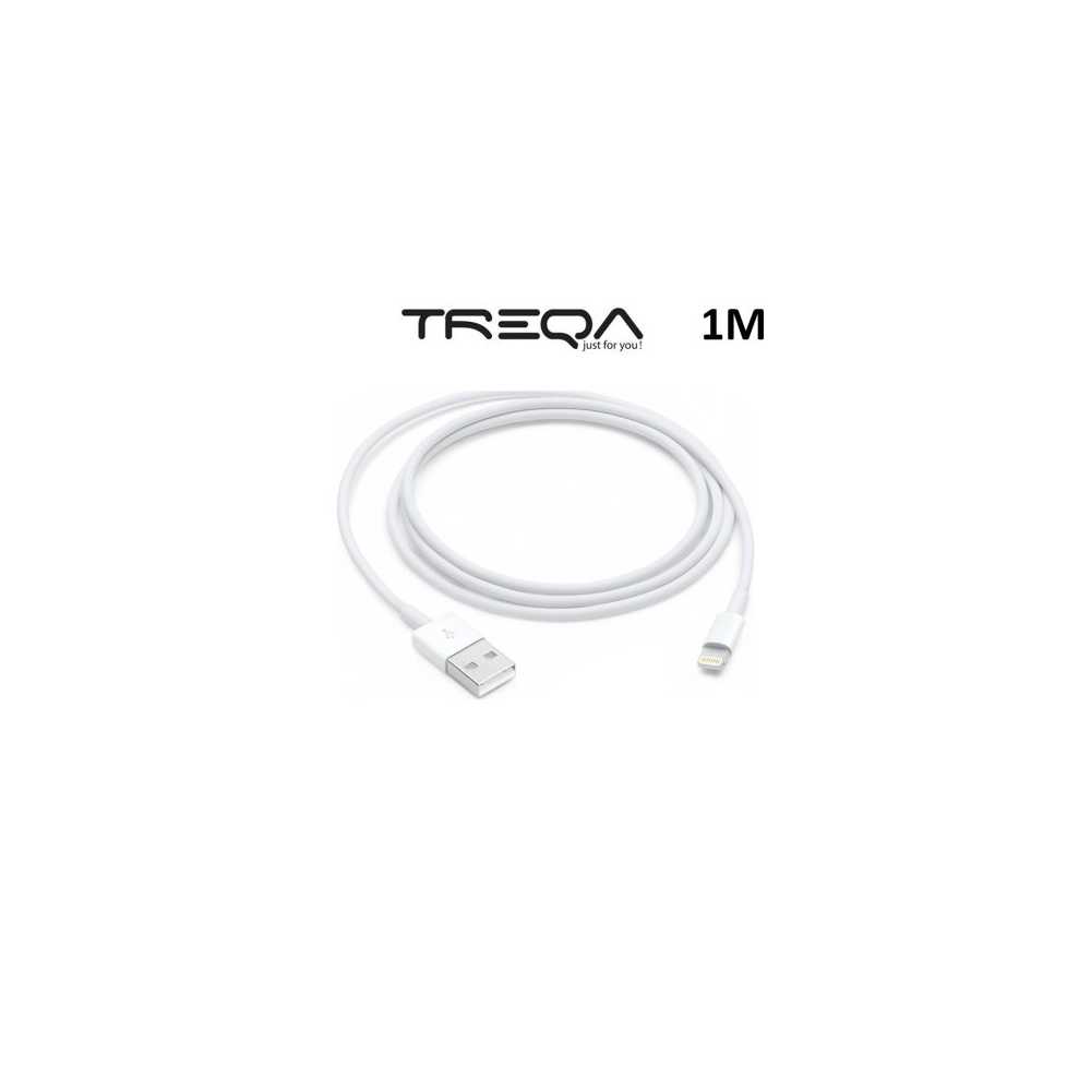 Καλώδιο Γρήγορης Φόρτισης και Μεταφοράς Δεδομένων 1m USB σε Lightning Treqa CA-1012 Λευκό