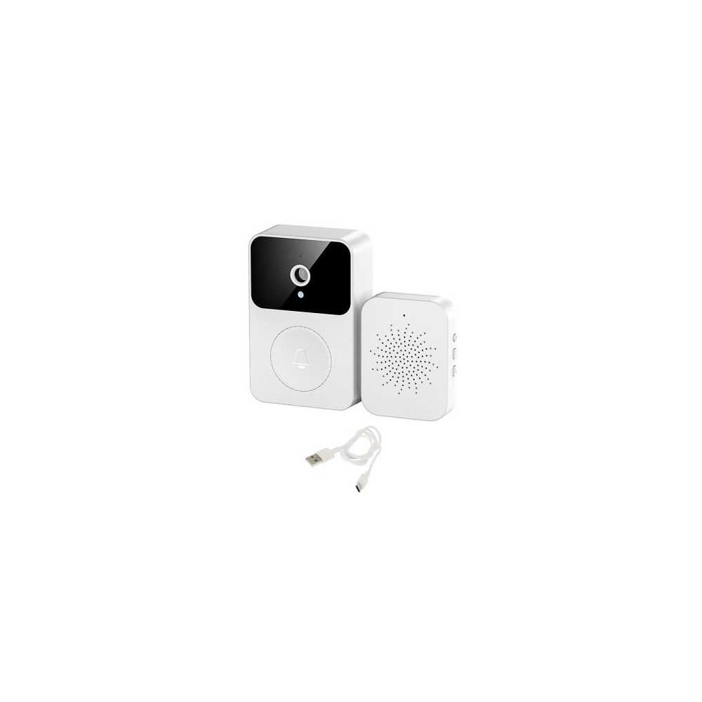 Ασύρματο Κουδούνι Πόρτας με Κάμερα και Wi Fi TUYA M8 Λευκό
