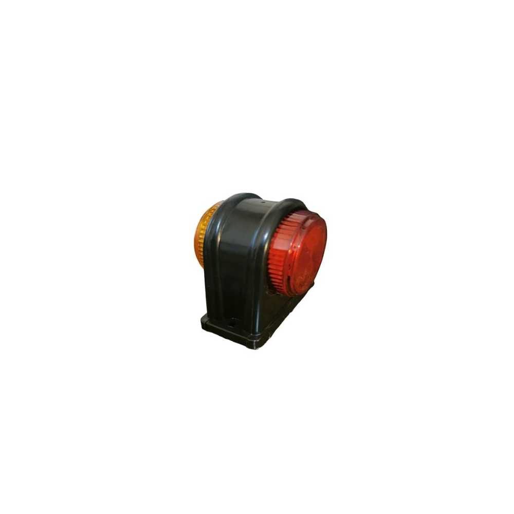 Πλαϊνό φωτιστικό σήμανσης led με πορτοκαλί/κόκκινο φως διπλής όψης για ρυμουλκούμενα φορτηγών 24v (ζευγάρι) HW-0200