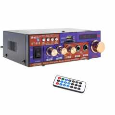 Ενισχυτής με Λειτουργία Karaoke-Bluetooth-FM-USB-TF-AUX και Τηλεχειριστήριο 12V/220V BT-618