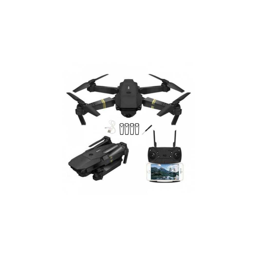 Drone με WiFi 2.4 GHz με 2 Κάμερες 720p και Χειριστήριο Συμβατό με Smartphone 998 Pro Μαύρο
