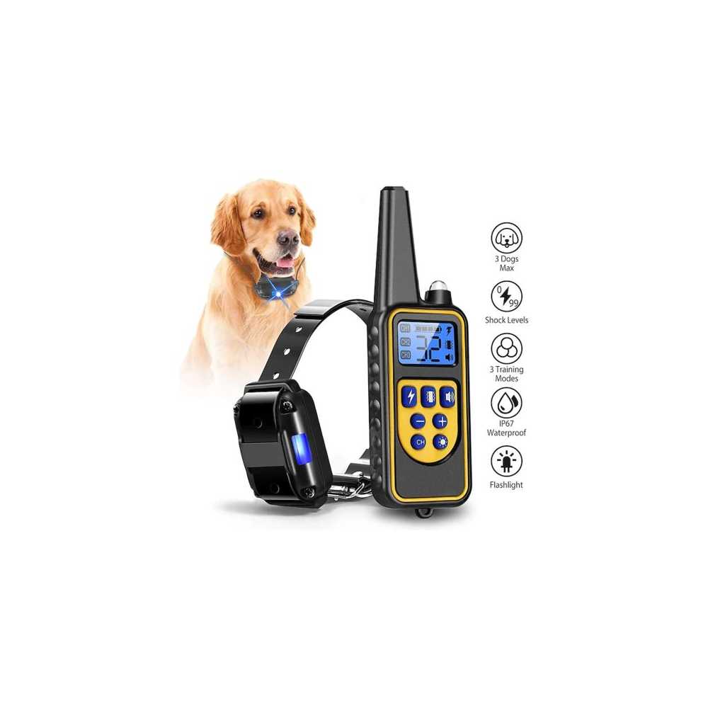 Εκπαιδευτικό Κολάρο Σκύλου με Δόνηση και Ήχο Επαναφορτιζόμενο και Αδιάβροχο RT-880