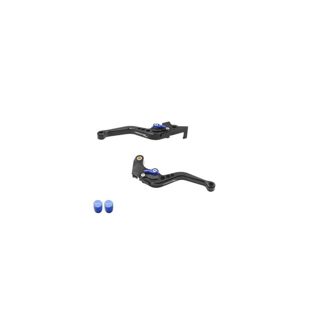 Σετ Ρυθμιζόμενες Μανέτες και Καπάκια Βαλβιδών Μοτοσυκλέτας Tracer 900 GT Μαύρο – Μπλε