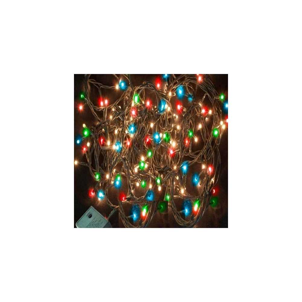 Χριστουγεννιάτικα 96 LED λαμπάκια 3m κουρτίνα BX-029 πολύχρωμη