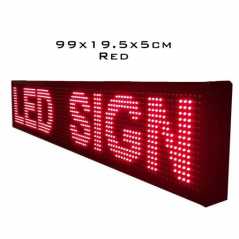 LED Κυλιόμενη Πινακίδα Wifi με Κόκκινο Φωτισμό Μονής Όψης 50-60Hz 220V 99x19x5cm 17959012