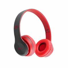 Ασύρματα/Ενσύρματα Παιδικά Ακουστικά Bluetoth – FM – AUX – MicroSD On Ear P47-BR Κόκκινα – Μαύρα