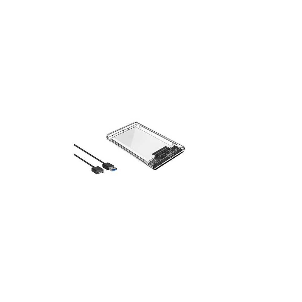 Θήκη για Σκληρό Δίσκο 2.5? SATA III με Σύνδεση USB 3.0 Διάφανη YWX-HDD-USB
