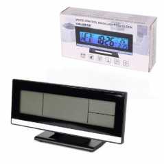 Επιτραπέζιο Ψηφιακό Ρολόι – Ξυπνητήρι – Θερμόμετρο Μαύρο DS-3618